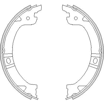 Remsa chrysler гальмівні колодки барабанного типу voyager 96- 474400 REMSA