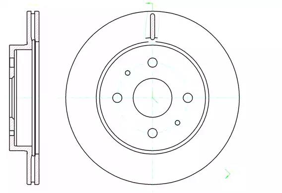 Гальмівний диск 6119010 REMSA