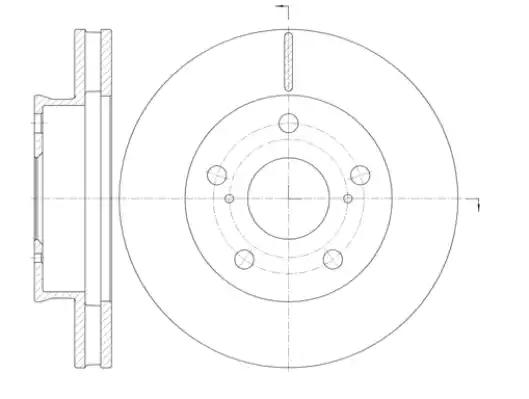Гальмівний диск 6142110 REMSA