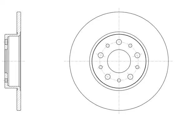 Remsa диск гальмівний задній  fiat 500l 12- 6150000 REMSA