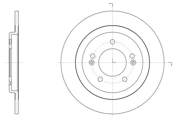 Гальмівний диск 6150600 REMSA