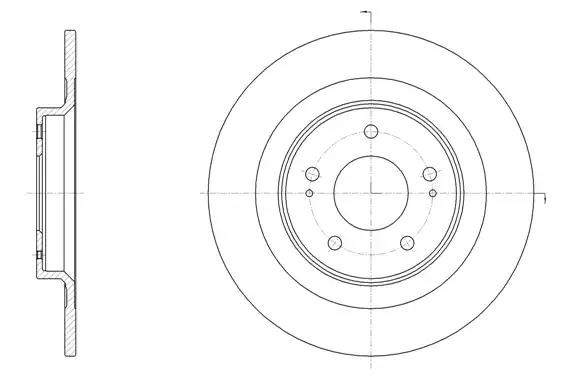 Гальмівний диск 6152800 REMSA