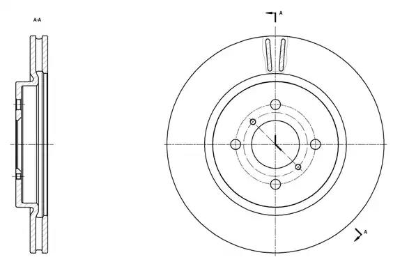 Гальмівний диск 6153810 REMSA