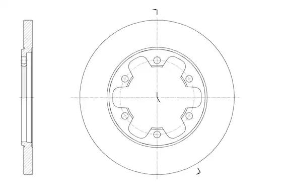 Гальмівний диск 6156900 REMSA