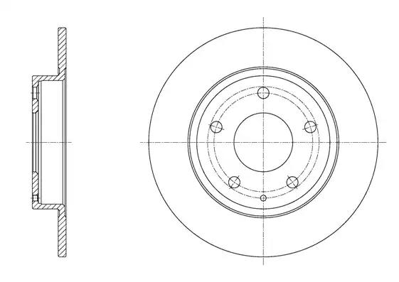 Диск гальмівний 6157500 REMSA