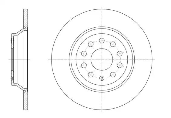 Remsa vw диск гальмівний задн. passat 14- golf tiguan 6158700 REMSA