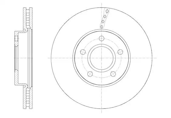 Remsa диск гальм. передн. volvo v40 12- 6158810 REMSA