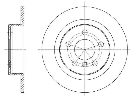 Remsa bmw  диск гальмівний задній x1/f48 6159700 REMSA