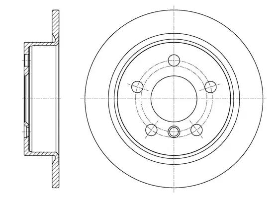 Диск гальмівний 6161800 REMSA