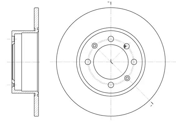 Гальмівний диск 624800 REMSA