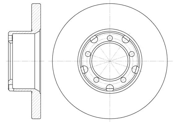 Гальмівний диск 629600 REMSA