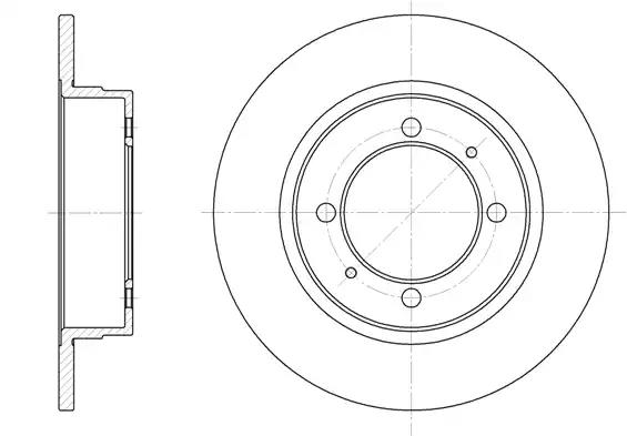 Гальмівний диск 639000 REMSA