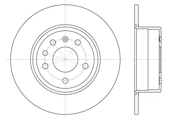 Remsa opel диск гальмівний задній vectra bsaab 648700 REMSA