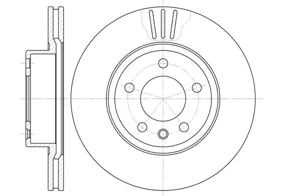 Remsa гальмівний диск перед. opel omega b 20i 93-00 649010 REMSA