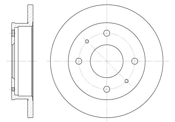 Гальмівний диск 656800 REMSA