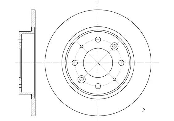Гальмівний диск 681300 REMSA