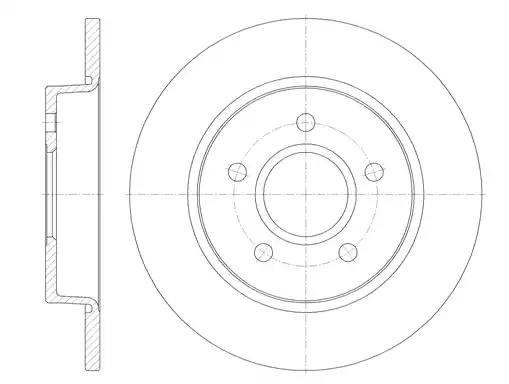 Диск гальмівний 684600 REMSA