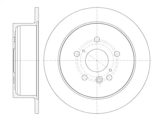 Диск гальмівний lexu rx 350 03 - задн. вир-во remsa 691100 REMSA