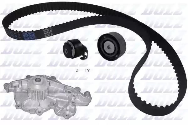 Dolz renault к-т грм помпа + ремінь + 2 ролика laguna i b56 556 2.2 dt 96-01 ... KD019 DOLZ