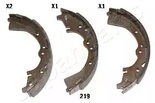 Комплект гальмівних колодок GF219AF JAPAN PARTS