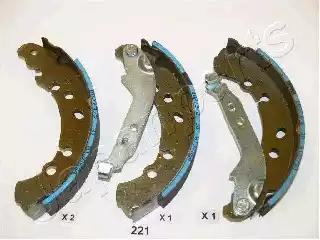 Комплект гальмівних колодок GF221AF JAPAN PARTS