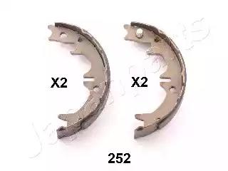 Комплект гальмівних колодок, стоянкове гальмо GF252AF JAPAN PARTS
