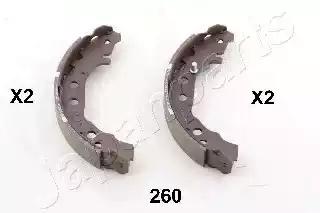 Комплект гальмівних колодок GF260AF JAPAN PARTS