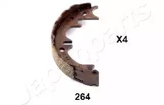 Комплект гальмівних колодок, стоянкове гальмо GF264AF JAPAN PARTS