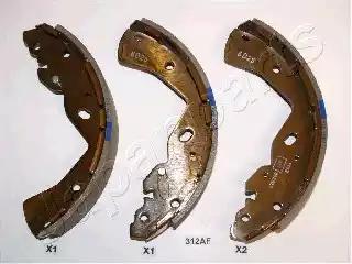 Комплект гальмівних колодок GF312AF JAPAN PARTS