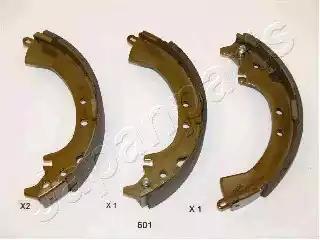 Комплект гальмівних колодок GF601AF JAPAN PARTS