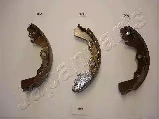 Комплект гальмівних колодок GF799AF JAPAN PARTS