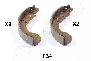 Комплект гальмівних колодок GF834AF JAPAN PARTS