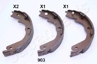 Комплект гальмівних колодок, стоянкове гальмо GF903AF JAPAN PARTS