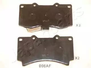 Japanparts hummer гальмівна колодка передн.h3 PA008AF JAPAN PARTS
