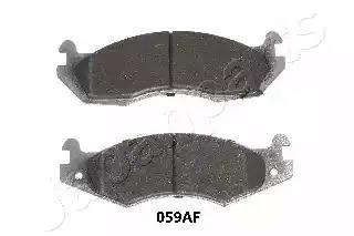 Комплект гальмівних накладок, дискове гальмо PA059AF JAPAN PARTS