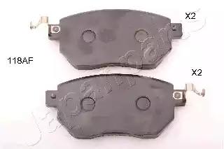 Japanparts nissan гальмівні колод. передн.infinitii fx 35/45 tokico PA118AF JAPAN PARTS