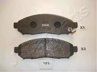 Japanparts nissan гальмівні колодки передн..muranonavarapathfinder 05-... PA121AF JAPAN PARTS