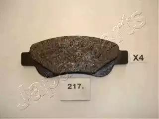 Japanparts citroen колодки гальмівні передні c1 05- PA217AF JAPAN PARTS