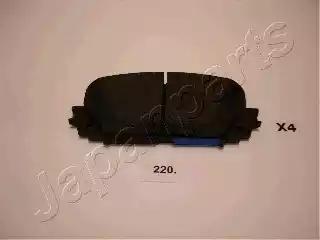 Japanparts toyota гальмівні колодки передн.yris 05- PA220AF JAPAN PARTS