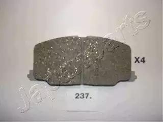Комплект гальмівних накладок, дискове гальмо PA237AF JAPAN PARTS