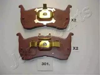 Japanparts mazda гальмівні колодки передні mazda 626 PA301AF JAPAN PARTS
