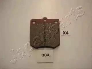 Комплект гальмівних накладок, дискове гальмо PA304AF JAPAN PARTS