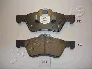 Japanparts mazda гальмівні колодки передн.tribute ford maverick 01- PA315AF JAPAN PARTS