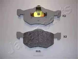 Japanparts mazda гальмівні колодки передн.tribute ford maverick 01- PA322AF JAPAN PARTS