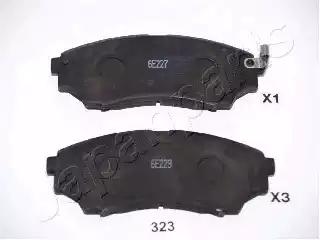 Japanparts mazda гальмів.колодки передн.ford rangermazda bt-50 99- PA323AF JAPAN PARTS