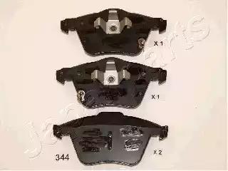 Japanparts mazda колодки гальмівні передні mazda 6 23 02-. PA344AF JAPAN PARTS