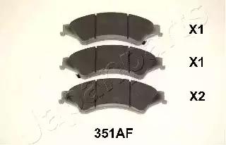 Japanparts ford гальмів.колодки передн.ranger 11- PA351AF JAPAN PARTS