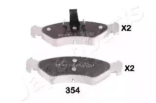Japanparts ford гальмівні колодки передн.fiesta ivvфургон 95-mazda 121 PA354AF JAPAN PARTS