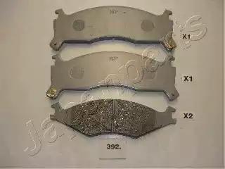 Japanparts kia гальмівні колодки передн.sportage 94- PA392AF JAPAN PARTS