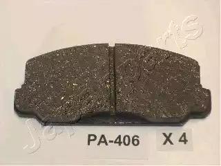 Комплект гальмівних накладок, дискове гальмо PA406AF JAPAN PARTS